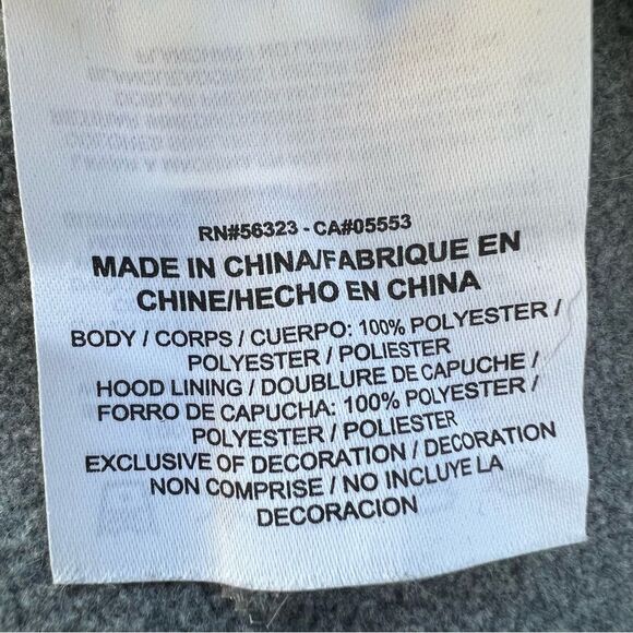 Nike Dri-Fit Moisture Wicking Gray Purple Swoosh Logo Hooded Sweatshirt Size M - Picture 11 of 12